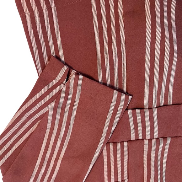 Torrid Striped Pink One Button Blazer 1X Dusty Rose Career Work Jacket - Picture 4 of 7